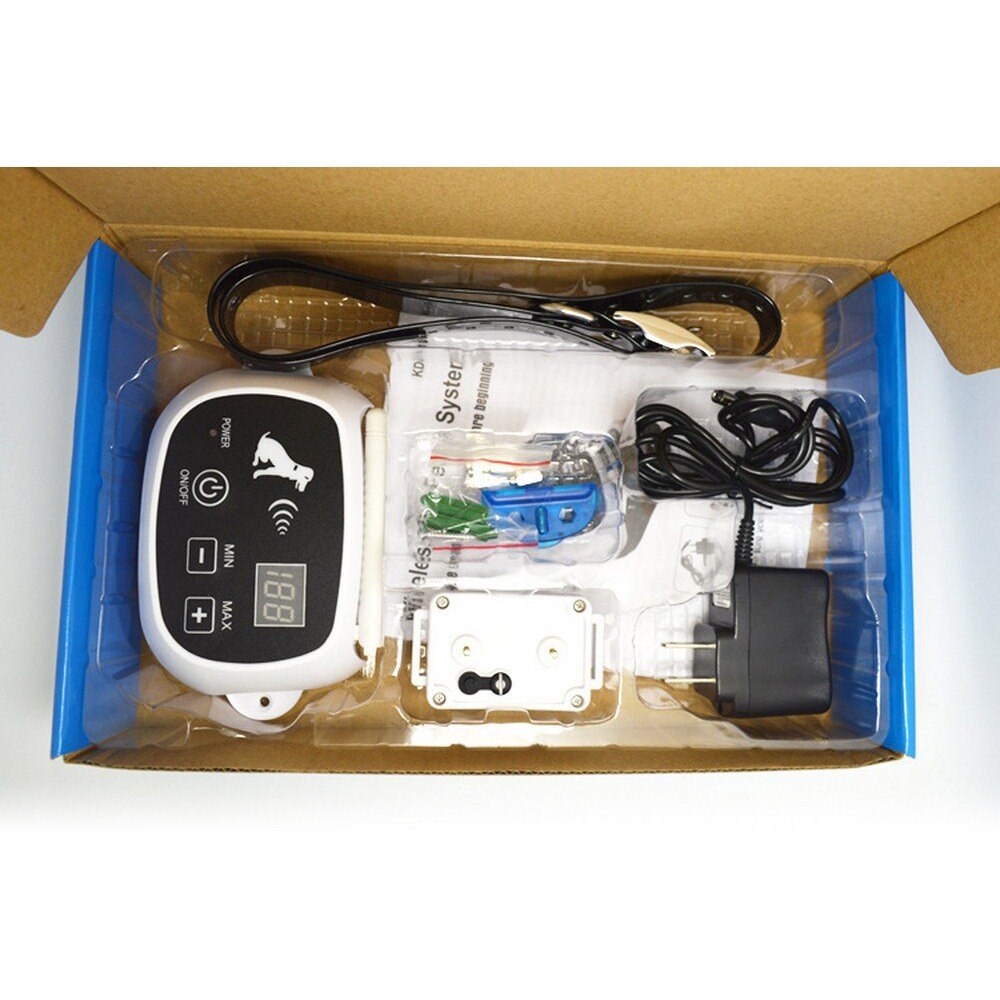 Wireless Electric Dog Pet Fence Containment System Transmitter Collar Waterproof LCD Display Dog Fence Safety Pet Supplies