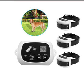 Wireless Electric Dog Pet Fence Containment System Transmitter Collar Waterproof LCD Display Dog Fence Safety Pet Supplies