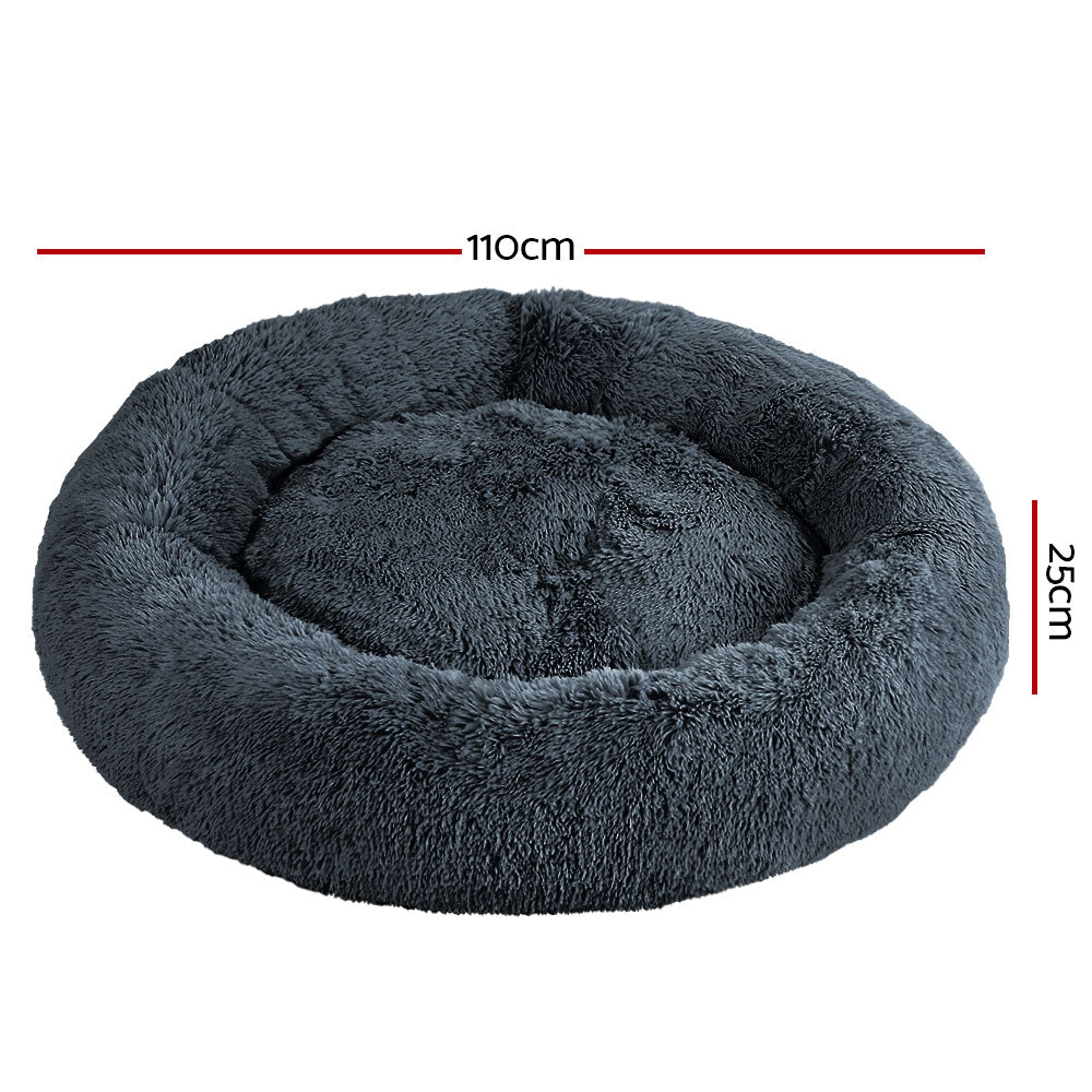 i.Pet Pet Bed Dog Bed Cat Extra Large 110cm Sleeping Comfy Washable Calming