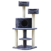 i.Pet Cat Tree Trees Scratching Post Scratcher Tower Condo House Grey 126cm
