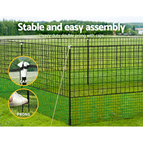 i.Pet Poultry Chicken Fence Netting Electric wire Ducks Goose Coop 50Mx125CM