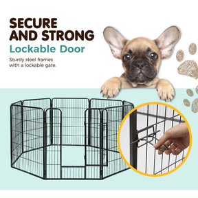 i.Pet Pet Playpen Dog Playpen 40" 8 Panel Puppy Enclosure Fence Cage