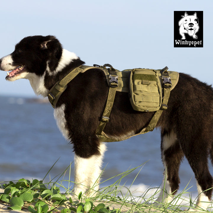 Whinhyepet Military Harness Army Green XL