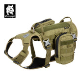 Whinhyepet Military Harness Army Green XL