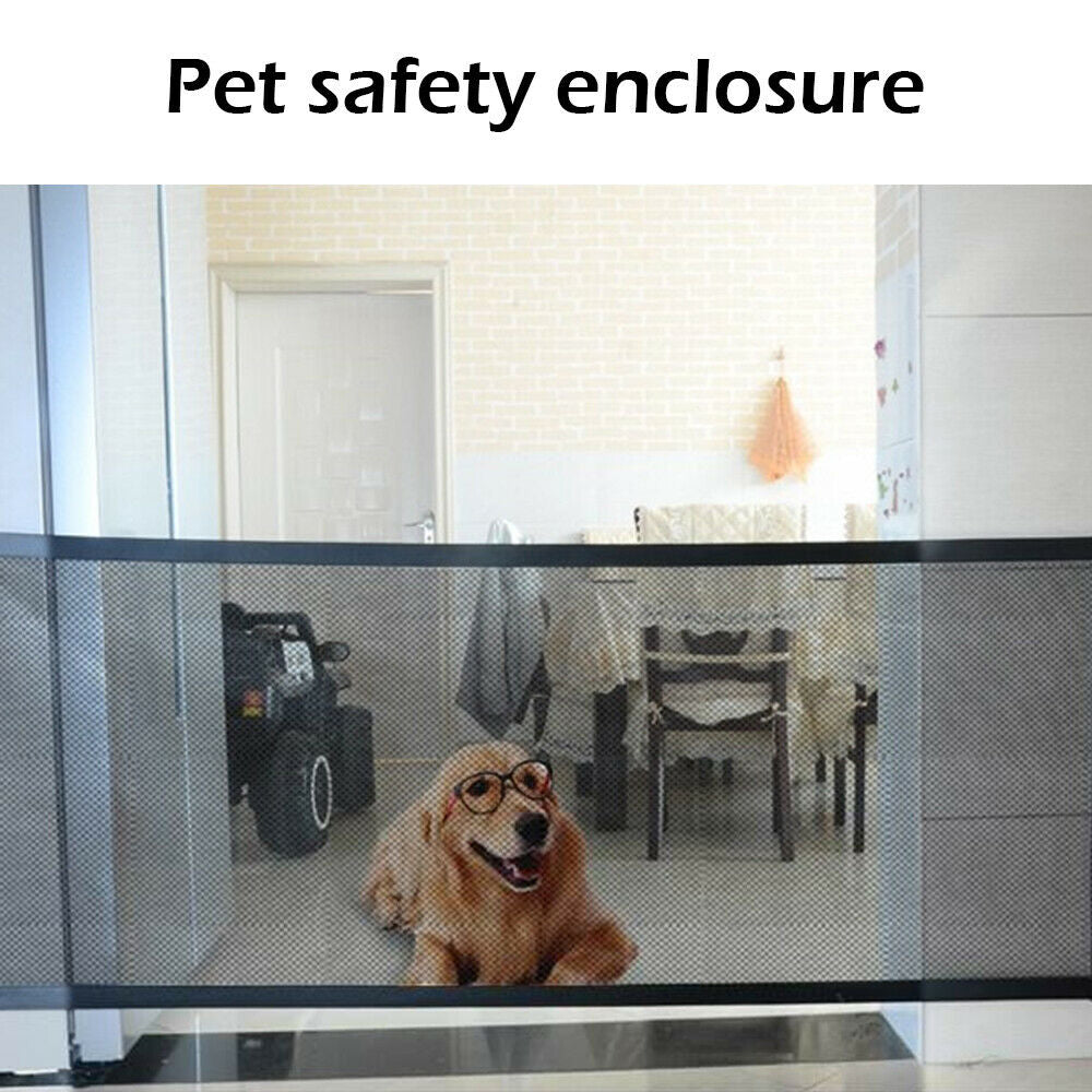 110x72cm Pet Cats Dog Baby Safety Gate Mesh Fence Guard Dogs Puppy Enclosure Stair Mesh