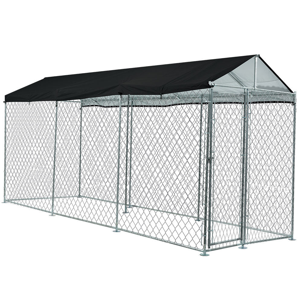 NEATAPET 4.5x1.5m Dog Enclosure Pet Playpen Outdoor Wire Cage Puppy Fence with Cover Shade