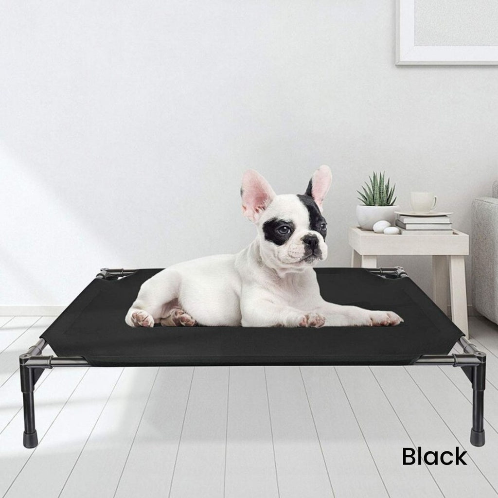 Floofi Elevated Pet Bed (XL Black) FI-PB-266-QQQ