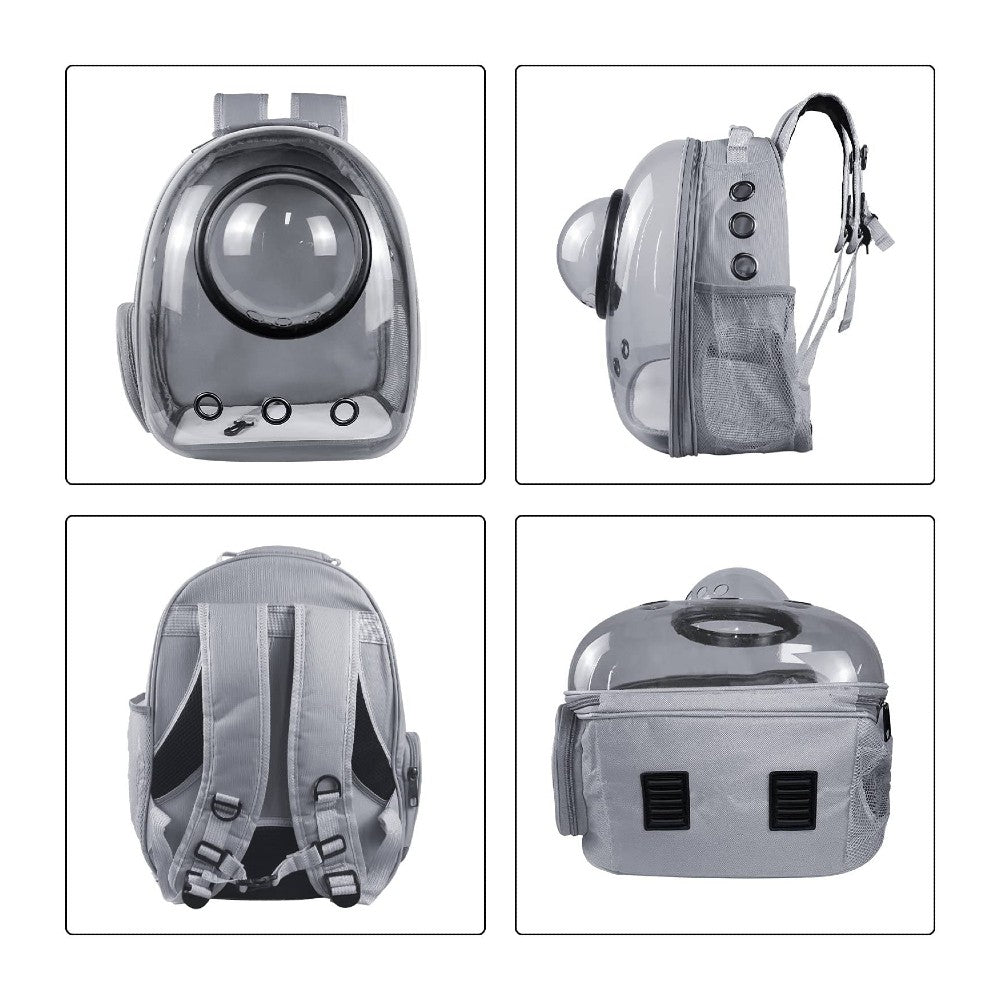 Floofi Space Capsule Backpack - Model 2 (Grey) FI-BP-109-FCQ