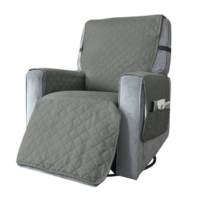 FLOOFI Pet Sofa Cover Recliner Chair L Size with Pocket (Light Grey) FI-PSC-118-BY