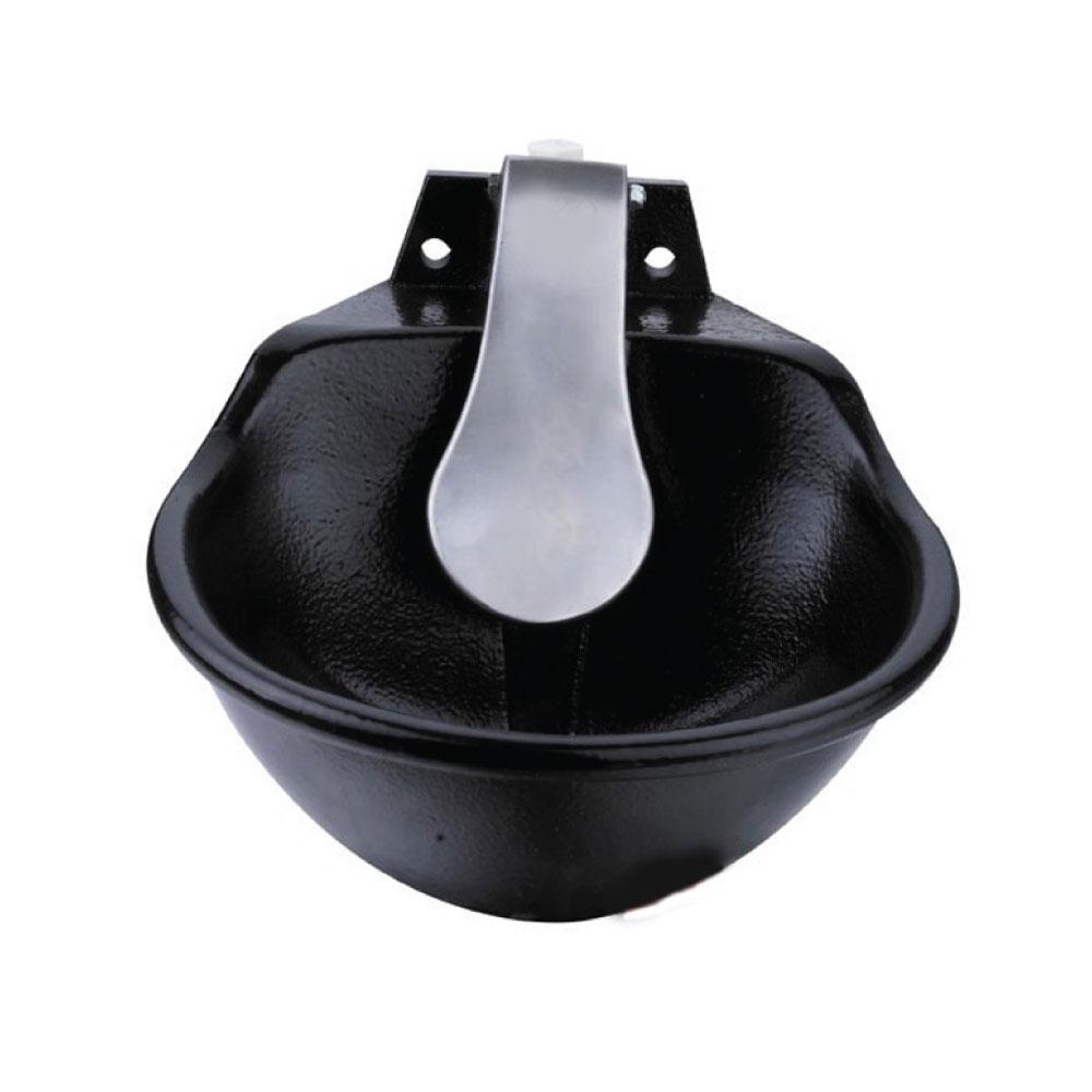 25cm Cattle Drinking Bowl - Iron Cast Mounted Automatic Water Cow Horse Trough
