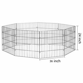 Large Pet Playpen - Dog Cat Foldable Metal Indoor Outdoor Fence - Puppy Kitten