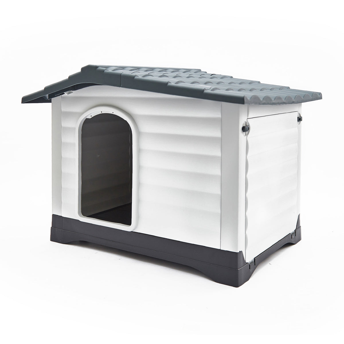 Paw Mate Blue Grey Dog Kennel House Plastic Weatherproof Outdoor Molly XXL