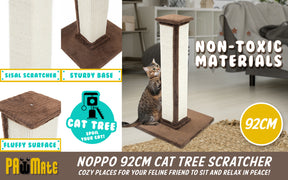 Paw Mate 92cm Brown Cat Tree Noppo Multi Level Scratcher