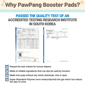 PawPang 100 Ct M Pet Dog Diaper Liners Booster Pads Disposable Adhesive
