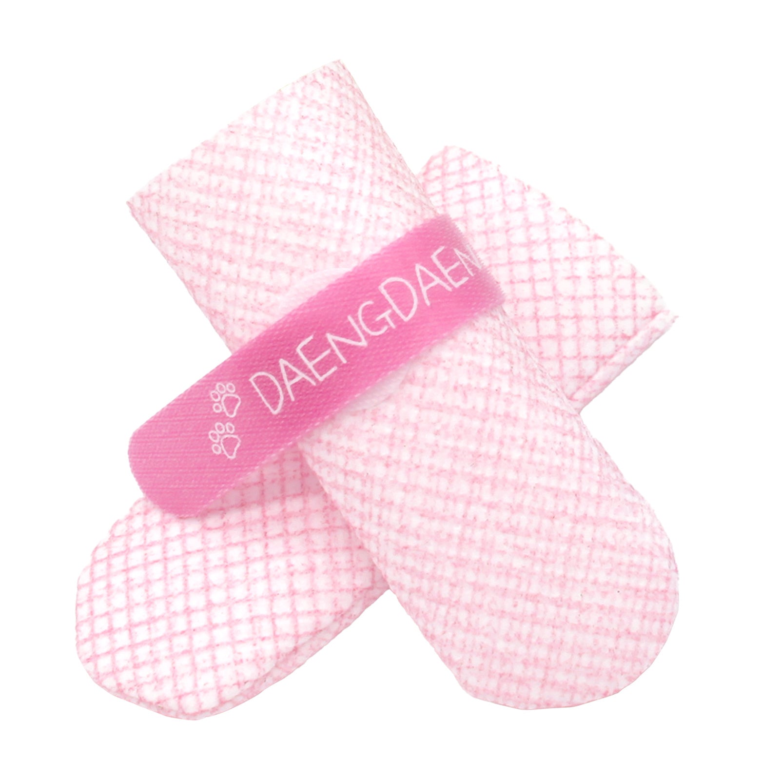 Daeng Daeng Shoes 28pc M Pink Dog Shoes Waterproof Disposable Boots Anti-Slip Socks