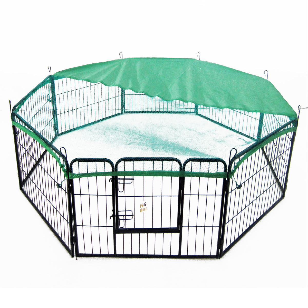 Paw Mate Green Net Cover for Pet Playpen 31in Dog Exercise Enclosure Fence Cage