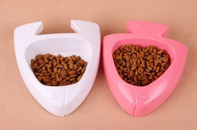 YES4PETS 2 x Medium Pet Plastic Rabbit Dog Feeding Bowls Cat Rabbit Guinea Pig Feeder