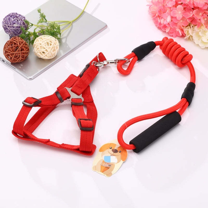 YES4PETS 2 X Medium Pet Dog Puppy Dog Harness Collar leash lead