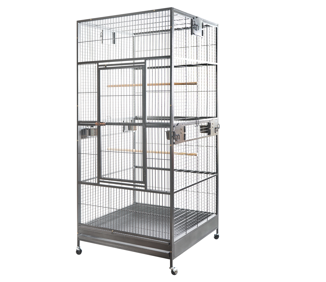 YES4PETS XXL 203cm Macaw Parrot Aviary Bird Cat Pet Cage On Wheels