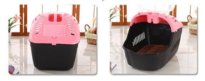 YES4PETS Small Portable Travel Dog Cat Crate Pet Carrier Cage Comfort With Mat-Pink