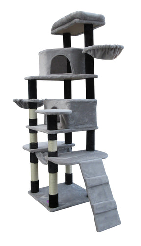 YES4PETS 161 cm Cat Scratching Post Tree Scratcher Pole-Little Grey