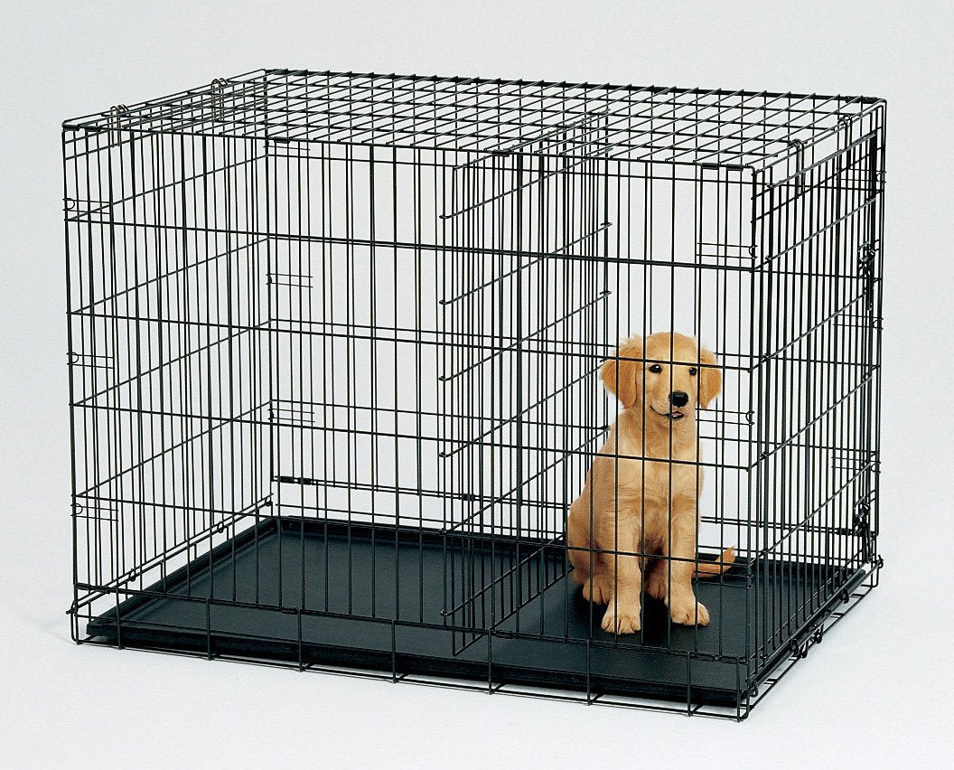 YES4PETS 42' Collapsible Metal Dog Puppy Crate Cat Rabbit Cage With Divider
