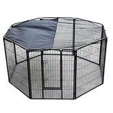 YES4PETS 100 cm Heavy Duty Pet Dog Cat Puppy Rabbit Exercise Playpen Fence With Cover