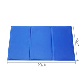 YES4PETS XL Pet Cool Gel Mat Dog Cat Bed Non-Toxic Cooling Dog Summer Pad 90 x 50cm