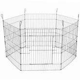 YES4PETS 24' 6 Panel Pet Playpen Fold Exercise Cage Fence Enclosure