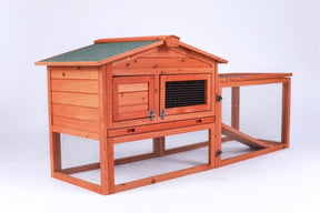 YES4PETS Rabbit Hutch Metal Run Wooden Cage Guinea Pig Cage House