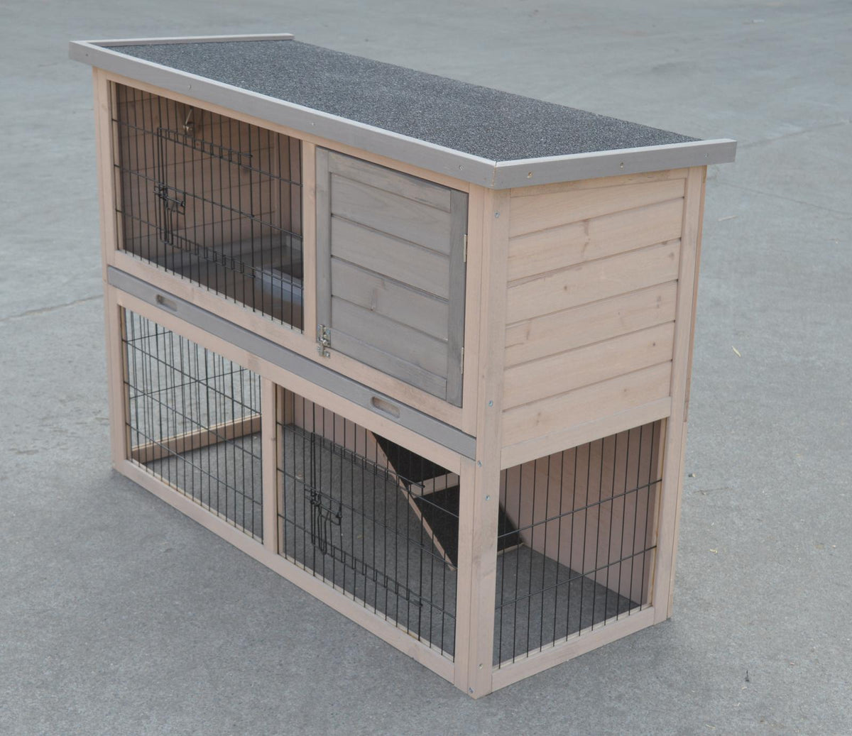 YES4PETS Double Storey Rabbit Hutch Guinea Pig Cage , Ferret cage W Pull Out Tray