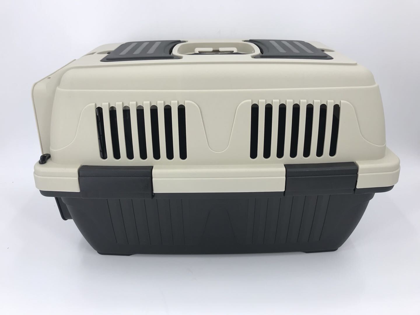 YES4PETS Medium Portable Dog Cat House Pet Carrier Travel Bag Cage+Safety Lock & Food Box