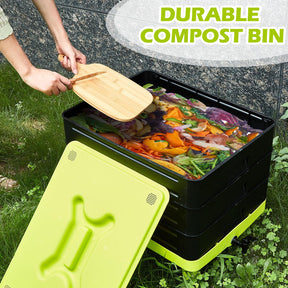 60L Large Worm Farm 3 Trays Worm Composter Bins Composting System Worm Tea