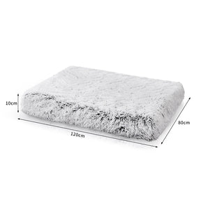 Pet Dog Crate Cage Kennel Bed Mat Sleeping Pad Fluffy Plush Soft Washable XXL