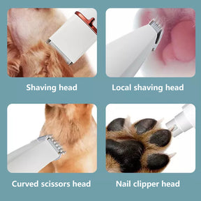 Pawfriends Pet Shaver Four-in-one Electric Hair Clipper Dog and Cat Electric Nail Sharpener