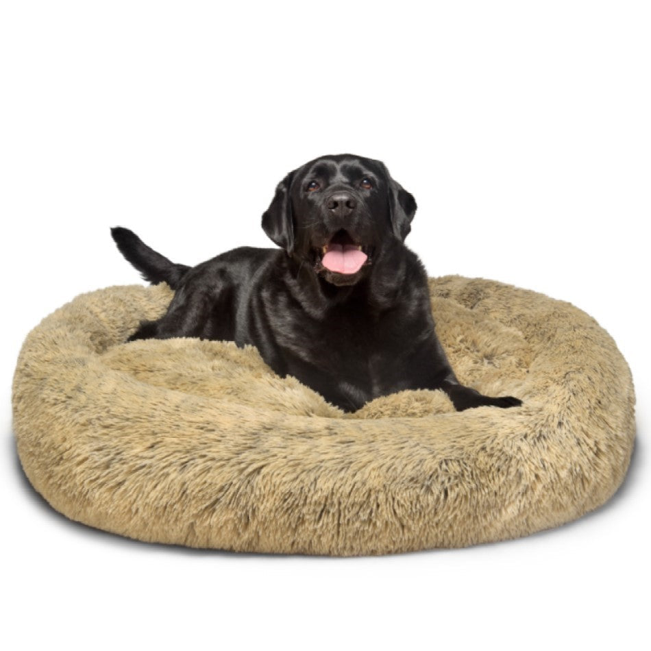 Fur King "Aussie" Calming Dog Bed - XL -Brindle - 115 cm