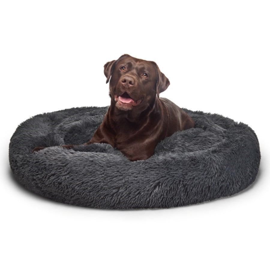 Fur King "Aussie" Calming Dog Bed - XL -Grey - 115 cm