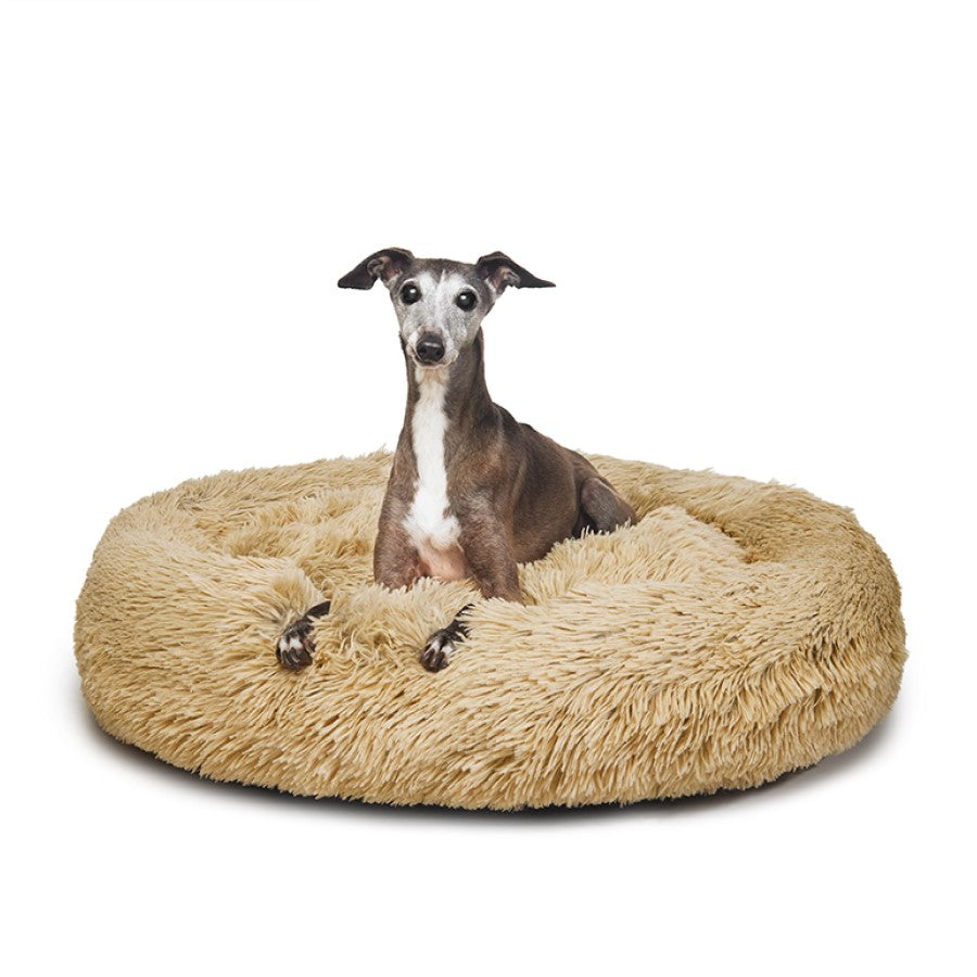 Fur King "Aussie" Calming Dog Bed - Medium - Brindle - 80 cm