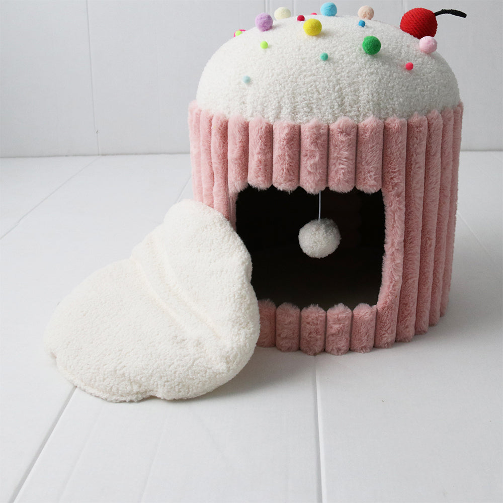 CATIO Pink Cupcake Cat House