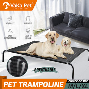 Elevated Pet Bed Dog Puppy Cat Trampoline Hammock Raised Heavy Duty Large