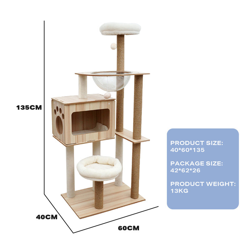 Cat Tree Scratching Post Trees Scratcher Tower Condo House Furniture
