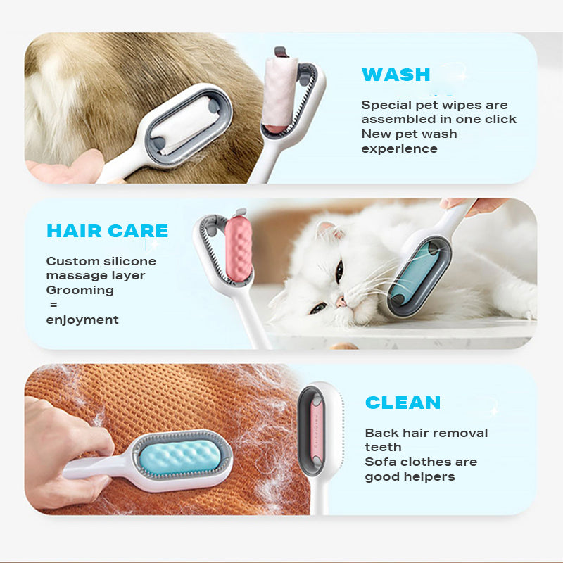 4 in 1 multifunctional pet hair cleaning depilatory comb