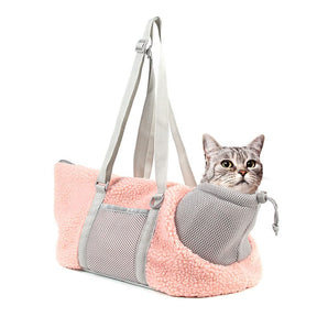 LIFEBEA Small Cat Carrier Pet bag: Comfy Shoulder Bag with Adjustable Strap for Small Dogs, Puppies, Kittens Up to 3kg /6.6 lbs - Pink