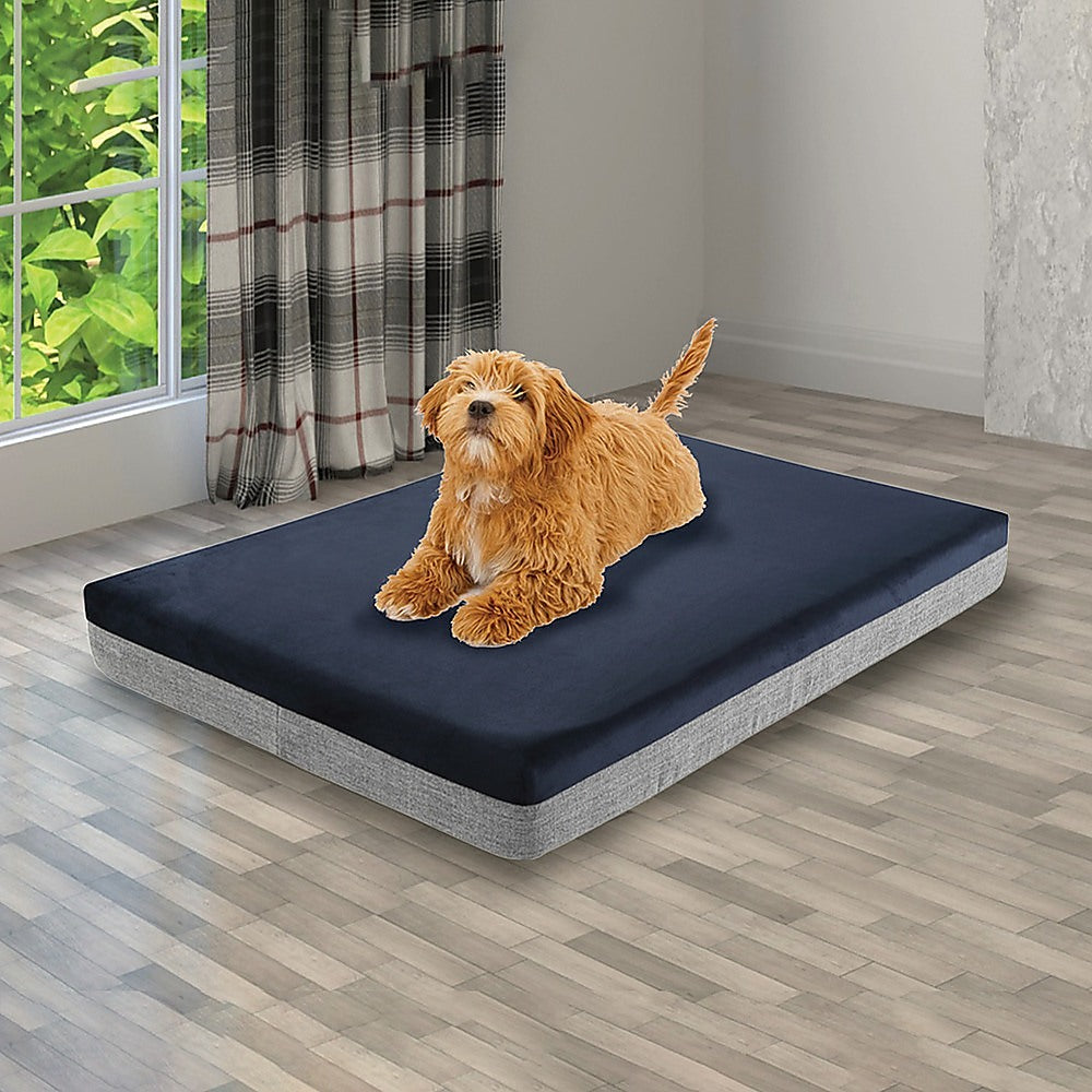 Memory Foam Dog Bed 12CM Thick Large Orthopedic Dog Pet Beds Waterproof Big