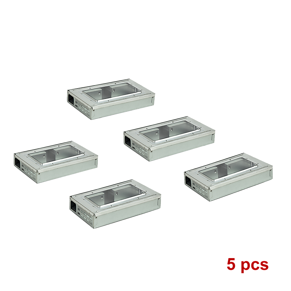 5x Humane Mice Trap Reusable Safe Catching Metal Mouse Multi Live Catcher
