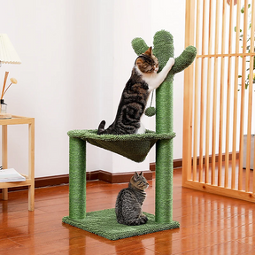 Cactus Cat Tree Tower Scratching Post Scratcher Kitten Condo House Play Bed Toys